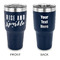Glitter / Sparkle Quotes and Sayings 30 oz Stainless Steel Tumbler - Navy - Double Sided
