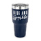 Glitter / Sparkle Quotes and Sayings 30 oz Stainless Steel Ringneck Tumblers - Navy - FRONT