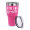 Glitter / Sparkle Quotes and Sayings 30 oz Stainless Steel Ringneck Tumblers - Pink - LID OFF