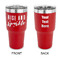 Glitter / Sparkle Quotes and Sayings 30 oz Stainless Steel Ringneck Tumblers - Red - Double Sided - APPROVAL