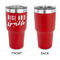 Glitter / Sparkle Quotes and Sayings 30 oz Stainless Steel Ringneck Tumblers - Red - Single Sided - APPROVAL