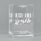 Glitter / Sparkle Quotes and Sayings Acrylic Pen Holder - Angled View