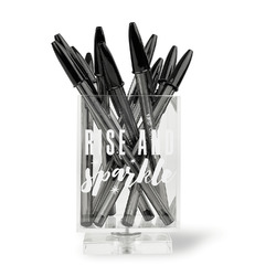Glitter / Sparkle Quotes and Sayings Acrylic Pen Holder