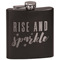 Glitter / Sparkle Quotes and Sayings Black Flask Set