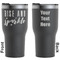 Glitter / Sparkle Quotes and Sayings Black RTIC Tumbler - Front and Back