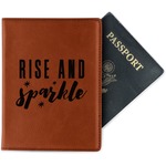 Glitter / Sparkle Quotes and Sayings Passport Holder - Faux Leather