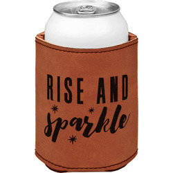 Glitter / Sparkle Quotes and Sayings Leatherette Can Sleeve - Double Sided (Personalized)