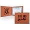 Glitter / Sparkle Quotes and Sayings Cognac Leatherette Diploma / Certificate Holders - Front and Inside - Main