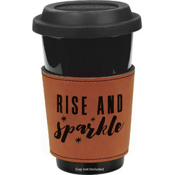 Glitter / Sparkle Quotes and Sayings Leatherette Cup Sleeve - Double Sided