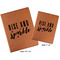 Glitter / Sparkle Quotes and Sayings Cognac Leatherette Portfolios with Notepads - Compare Sizes