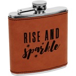 Glitter / Sparkle Quotes and Sayings Leatherette Wrapped Stainless Steel Flask