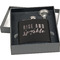 Glitter / Sparkle Quotes and Sayings Engraved Black Flask Gift Set