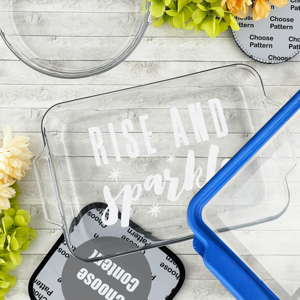 Glitter / Sparkle Quotes and Sayings Glass Baking Dish - LIFESTYLE (13x9)