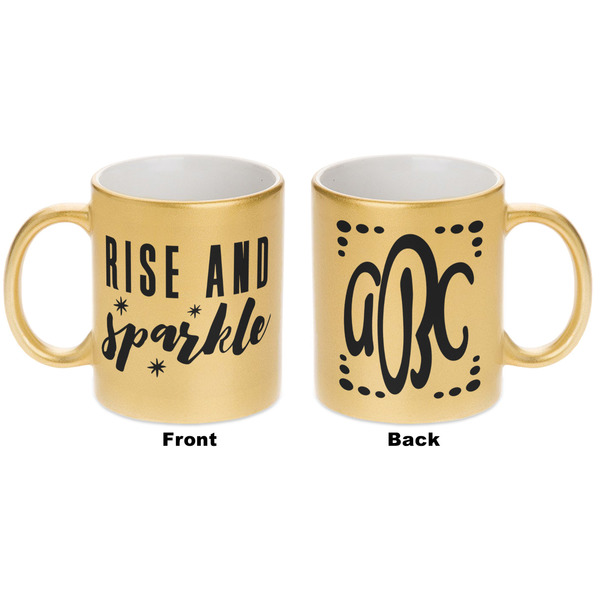 Glitter / Sparkle Quotes and Sayings Gold Mug - Apvl