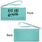 Glitter / Sparkle Quotes and Sayings Ladies Wallets - Faux Leather - Teal - Front & Back View