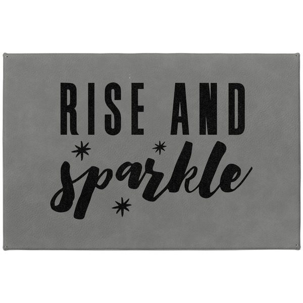 Glitter / Sparkle Quotes and Sayings Large Engraved Gift Box with Leather Lid - Approval