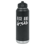 Glitter / Sparkle Quotes and Sayings Water Bottles - Laser Engraved - Front & Back