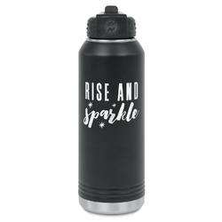 Glitter / Sparkle Quotes and Sayings Water Bottle - Laser Engraved - Front