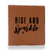 Glitter / Sparkle Quotes and Sayings Leather Binder - 1" - Rawhide