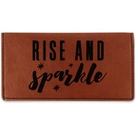 Glitter / Sparkle Quotes and Sayings Leatherette Checkbook Holder (Personalized)