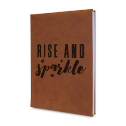 Glitter / Sparkle Quotes and Sayings Leather Sketchbook - Small - Single Sided