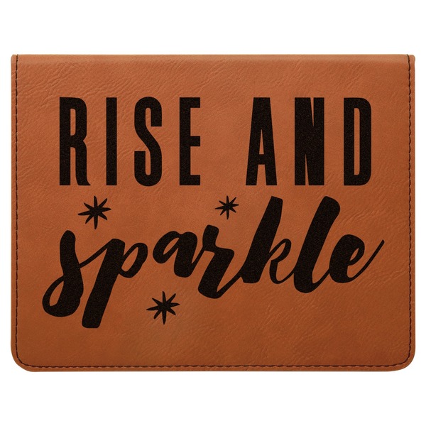 Glitter / Sparkle Quotes and Sayings Leatherette 4-Piece Wine Tool Set Flat