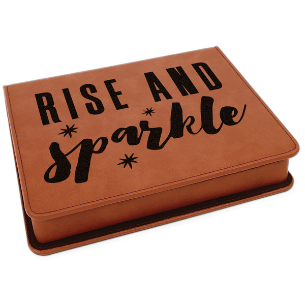 Custom Glitter / Sparkle Quotes and Sayings Leatherette 4-Piece Wine Tool Set