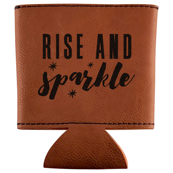 Custom Glitter / Sparkle Quotes and Sayings Leatherette Can Sleeve