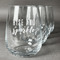Glitter / Sparkle Quotes and Sayings Stemless Wine Glasses (Set of 4)