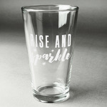 Glitter / Sparkle Quotes and Sayings Pint Glass - Engraved (Single)