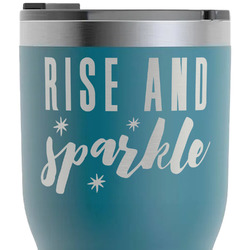 Glitter / Sparkle Quotes and Sayings RTIC Tumbler - Dark Teal - Laser Engraved - Double-Sided