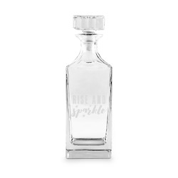 Glitter / Sparkle Quotes and Sayings Whiskey Decanter - 30 oz Square