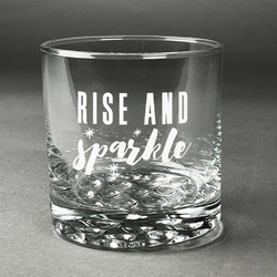 Glitter / Sparkle Quotes and Sayings Whiskey Glass - Engraved