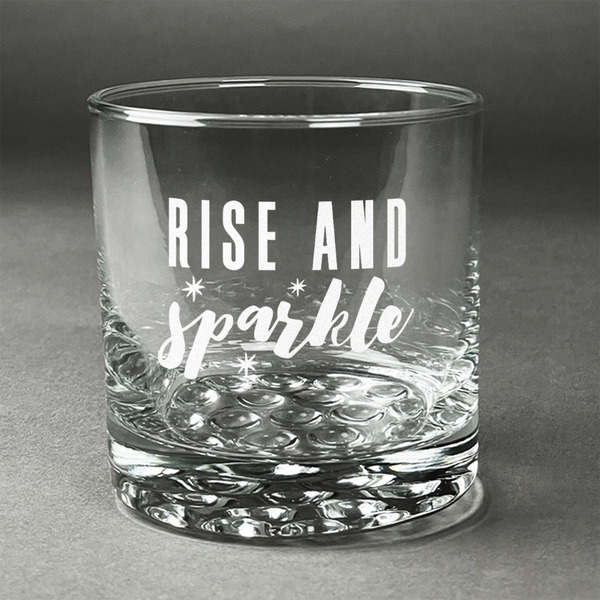 Custom Glitter / Sparkle Quotes and Sayings Whiskey Glass (Single)