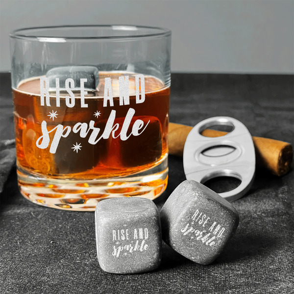 Glitter / Sparkle Quotes and Sayings Whiskey Stones - Set of 9 - In Context