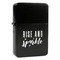 Glitter / Sparkle Quotes and Sayings Windproof Lighters - Black - Front/Main