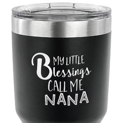 Grandparent Quotes and Sayings 30 oz Stainless Steel Tumbler - Black - Double Sided