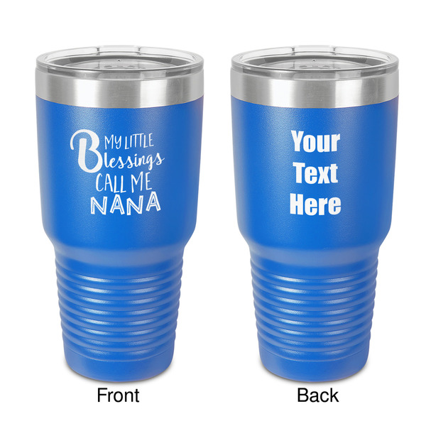 Custom Grandparent Quotes and Sayings 30 oz Stainless Steel Tumbler - Royal Blue - Double-Sided
