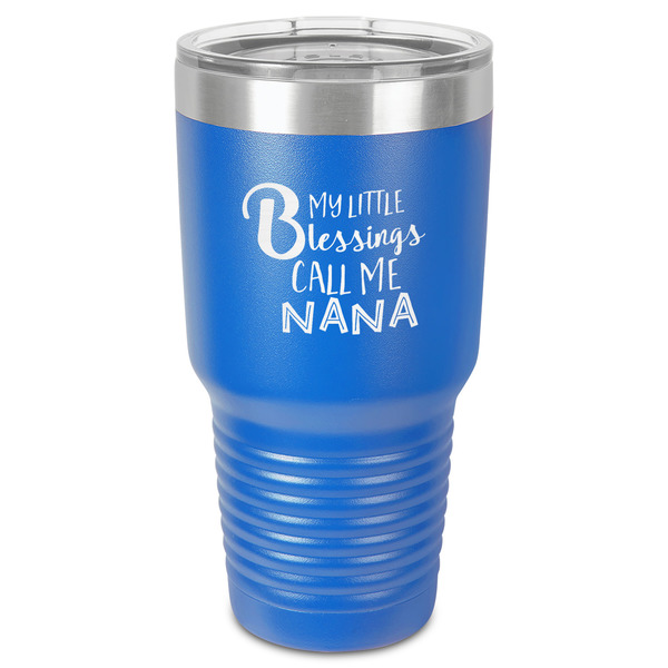 Custom Grandparent Quotes and Sayings 30 oz Stainless Steel Tumbler - Royal Blue - Single-Sided
