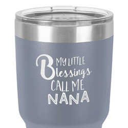 Grandparent Quotes and Sayings 30 oz Stainless Steel Tumbler - Grey - Single-Sided