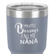 Grandparent Quotes and Sayings 30 oz Stainless Steel Ringneck Tumbler - Grey - Close Up