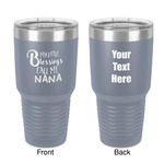 Grandparent Quotes and Sayings 30 oz Stainless Steel Tumbler - Grey - Double-Sided