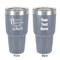 Grandparent Quotes and Sayings 30 oz Stainless Steel Ringneck Tumbler - Grey - Double Sided - Front & Back