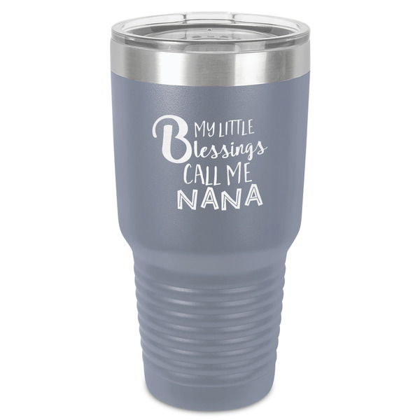 Custom Grandparent Quotes and Sayings 30 oz Stainless Steel Tumbler - Grey - Single-Sided
