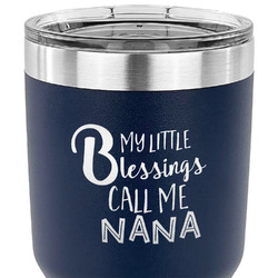 Grandparent Quotes and Sayings 30 oz Stainless Steel Tumbler - Navy - Double Sided