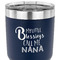Grandparent Quotes and Sayings 30 oz Stainless Steel Ringneck Tumbler - Navy - CLOSE UP