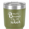 Grandparent Quotes and Sayings 30 oz Stainless Steel Ringneck Tumbler - Olive - Close Up