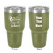 Grandparent Quotes and Sayings 30 oz Stainless Steel Ringneck Tumbler - Olive - Double Sided - Front & Back