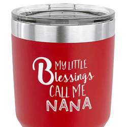 Grandparent Quotes and Sayings 30 oz Stainless Steel Tumbler - Red - Double Sided
