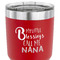 Grandparent Quotes and Sayings 30 oz Stainless Steel Ringneck Tumbler - Red - CLOSE UP